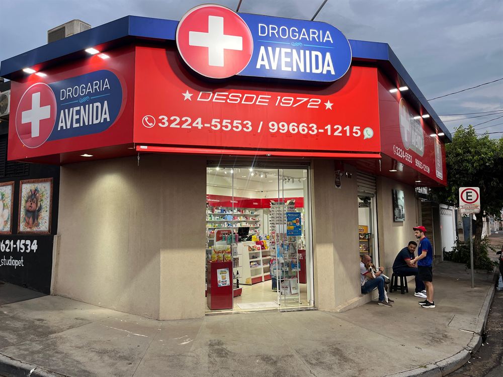 Fachada da Drogaria Avenida, unidade Fernando Costa